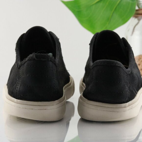 Frye Mens Miller Sneaker Size 9.5 Black Nubuck Casual Lace Up Shoe Low Top - Picture 7 of 12